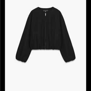 Zara Black Bomber Jacket new